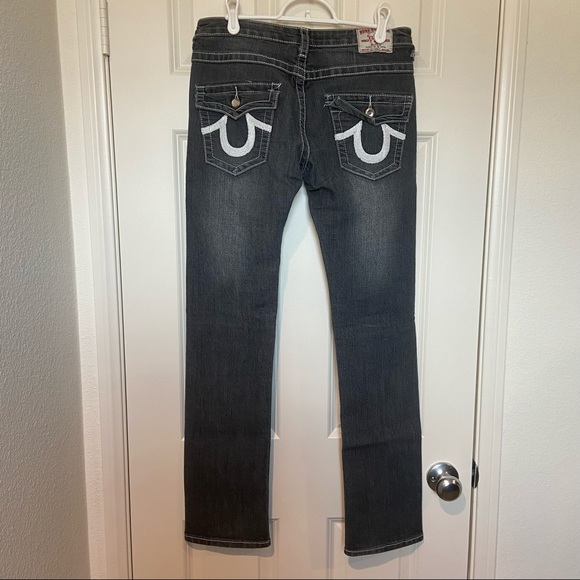 NWOT True Religion Joey Super T Straight Leg Sequin Jeans- 29 - Picture 2 of 7